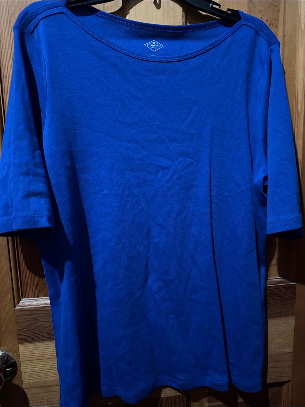 St. John's Bay Royal Blue Classic Boatneck Tee